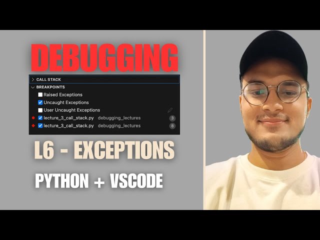 #Debugging Exceptions in VSCode | Handle Python Errors Like a Pro (Lecture 6)