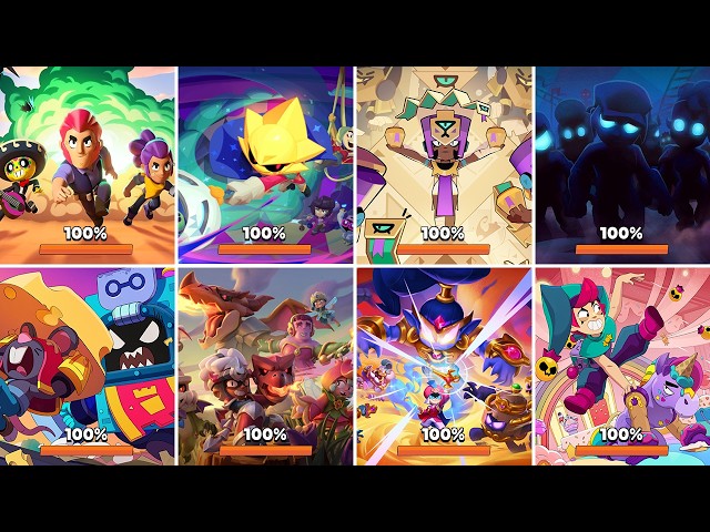 Loading Screen Evolution 2017 - 2026 | New Brawlers Sirius & Najia in Brawl Stars