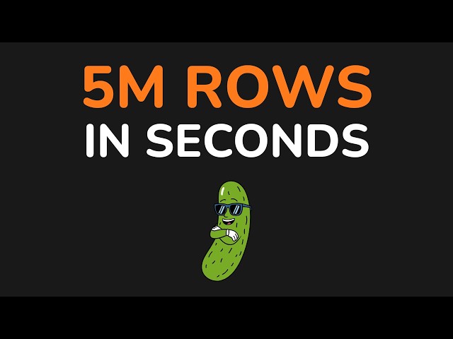Why Your Data Loads So Slow (Use Pickle Instead)
