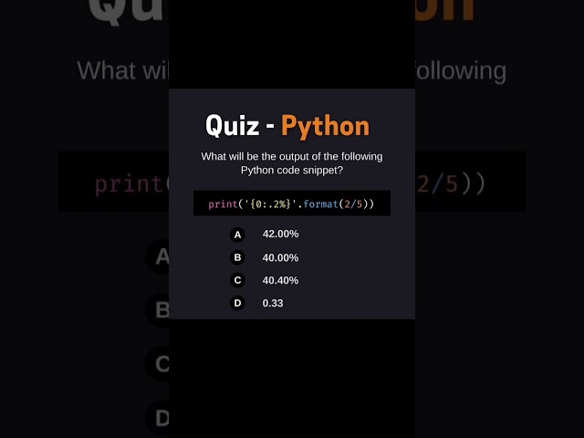 Python Output Quiz 🧠 | Can You Guess the Correct Answer? 🎯 | Python Formatting Trick #Shorts #python