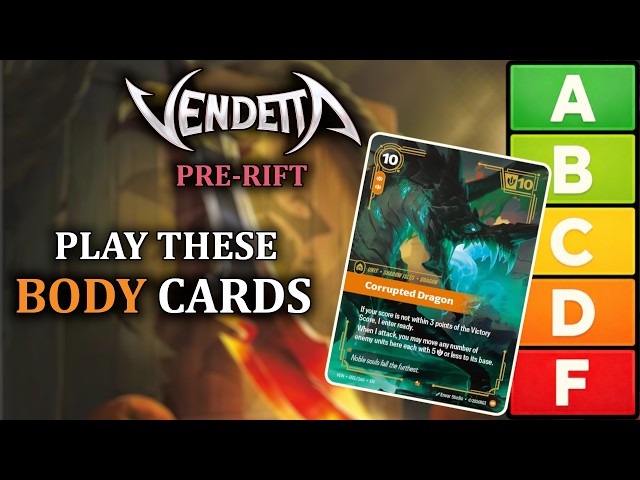 Best Body Cards for Vendetta Pre-Rift! | Every Card Ranked | Riftbound