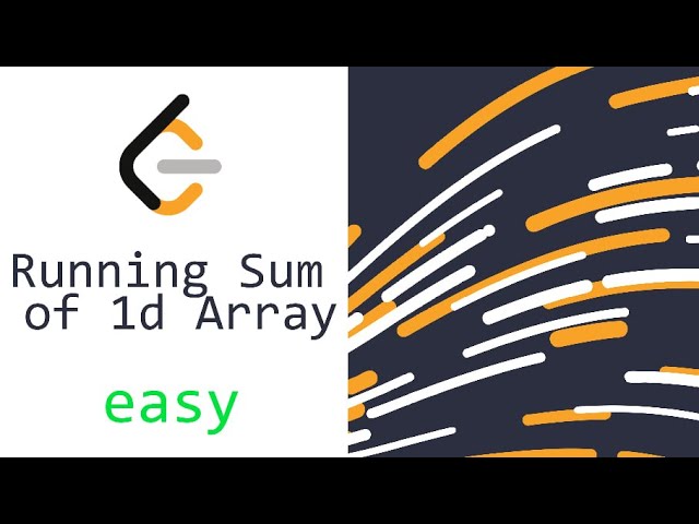 Running Sum of 1d Array LeetCode | Solution C++