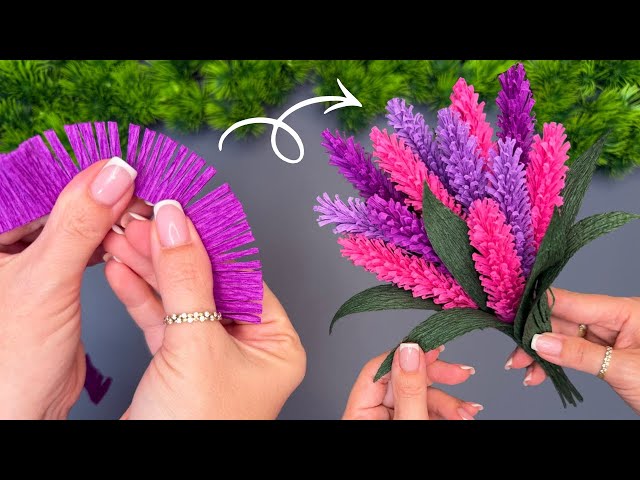 How to Make EASY Crepe Paper Flowers 🌸 Beautiful DIY Flower Bouquet