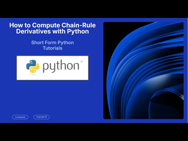 How to Compute Chain-Rule Derivatives in Python with SymPy (in under 1.5 munutes)