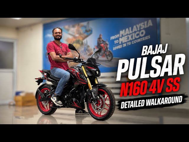 PULSAR N160 4V SS - WALK-AROUND WITH ALL FEATURES 