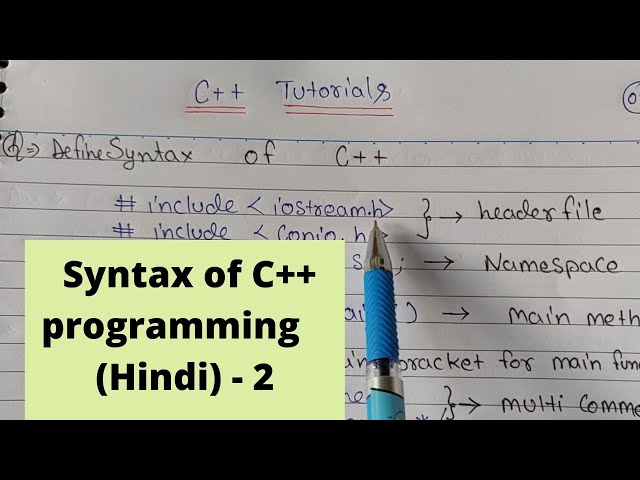 Explain C++ Basic Syntax | C++ Programming language tutorial -2