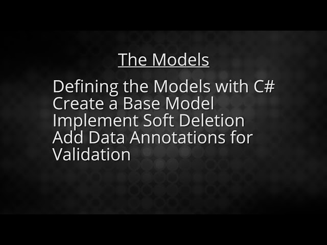 Learn C#: Make a Databased App with Entity Framework