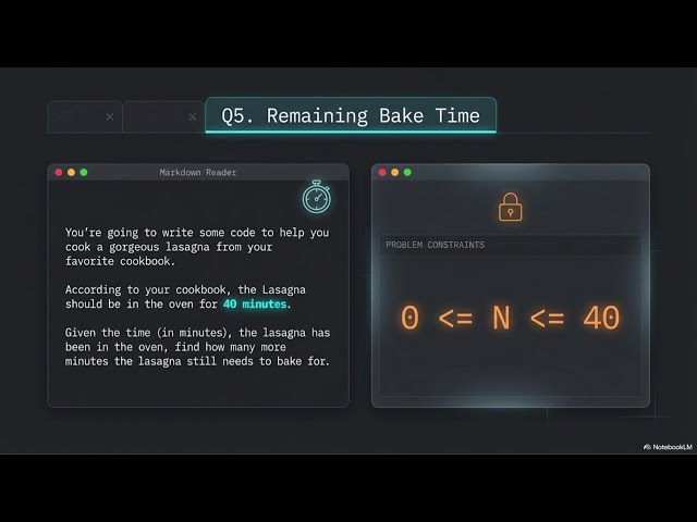 Day 02 | P05-07 - Week01 | Remaining Bake Time | Preparation Time | Total Elapsed Cooking Time