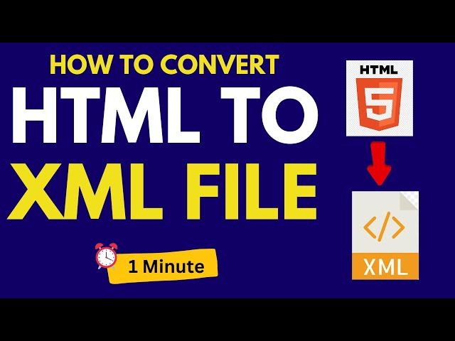 How To Convert Html File To Xml File | Html To Xml Converter | 2024