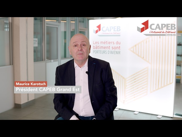 Artisans du bâtiment : le message du Président CAPEB Grand Est pour 2026