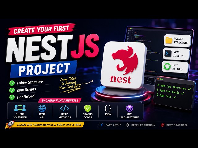 NestJS Tutorial for Beginners: Create Your First Project + REST API & Backend Fundamentals (Tamil)