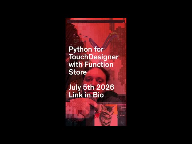 Python for TouchDesigner — live in Berlin with Function Store