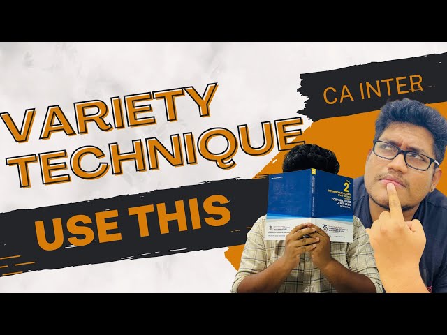 USE THIE VARIETY TECHNIQUE | CA INTER | LAW AND AUDIT | CA INTER TAMIL