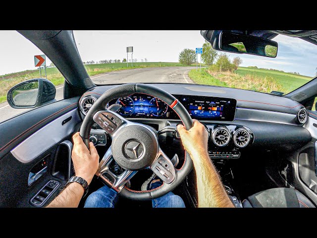 Mercedes AMG CLA 35 ( 2.0 306 HP ) | 0-100 | POV Test Drive #765 Joe Black