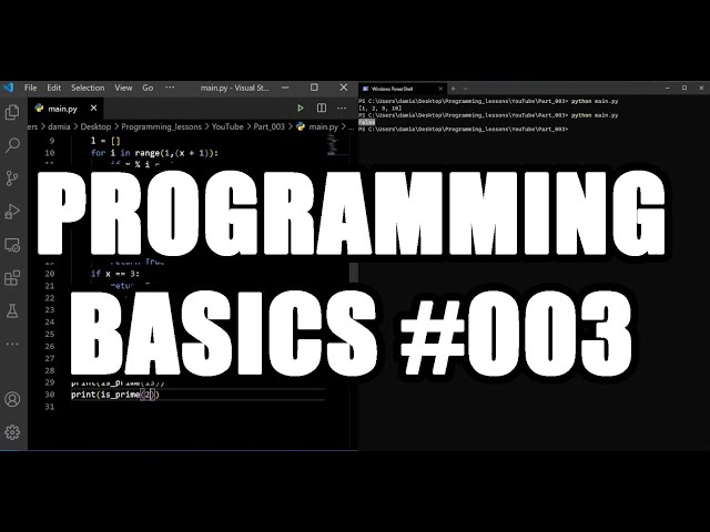 Programming basics 003 | PYTHON | Writing functions