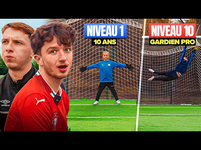 We face goalkeepers from level 1 to 10!