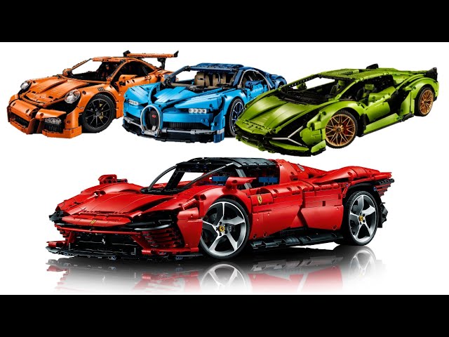 All LEGO Technic Supercars scale 1:8 2016 - 2022 Compilation/Collection Speed Build