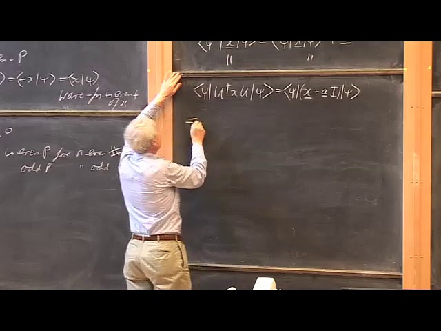 Oxford   Lecture 11 Transformation of Operators and the Parity Operator