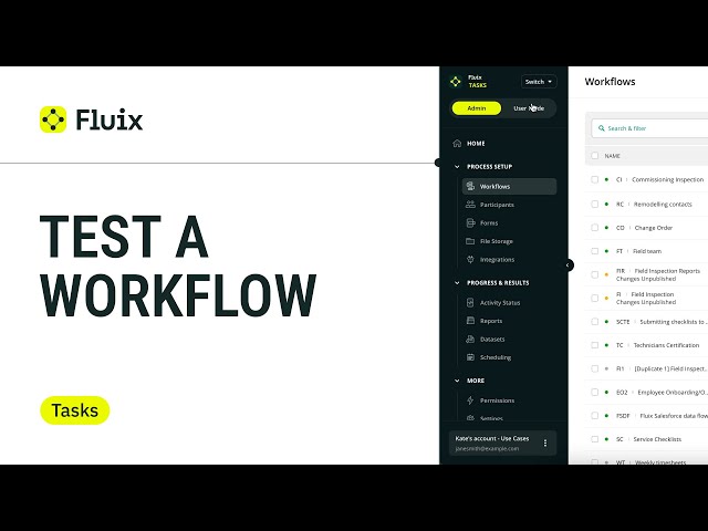 How to Test a Workflow in Fluix (Step-by-Step Guide)