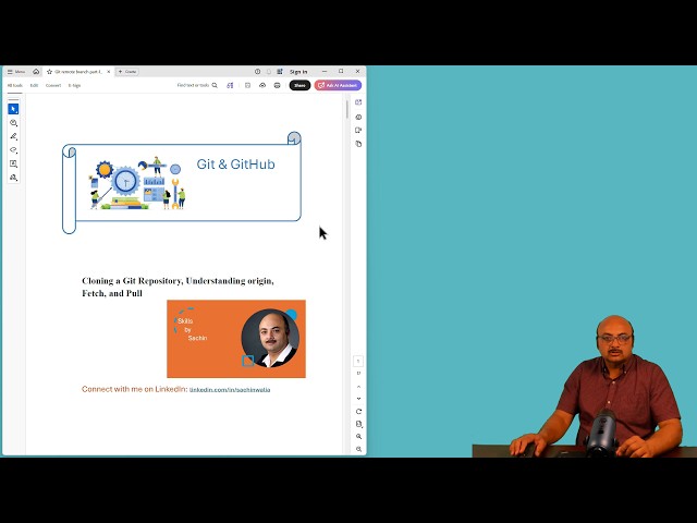 Cloning a Git Repository, Understanding origin, Fetch and Pull