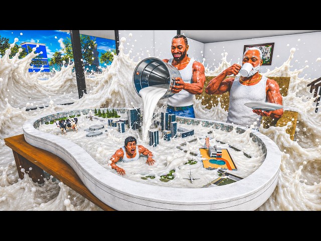 Franklin Found Tiny Milk City And Controlled Entire City - INDIAN BIKE DRIVING 3D