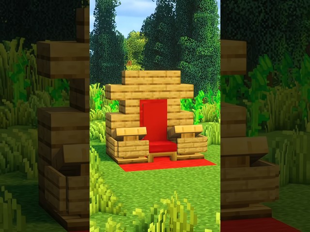 How to Build a Royal Throne in Minecraft 👑 #minecraft #minecraftbuilding