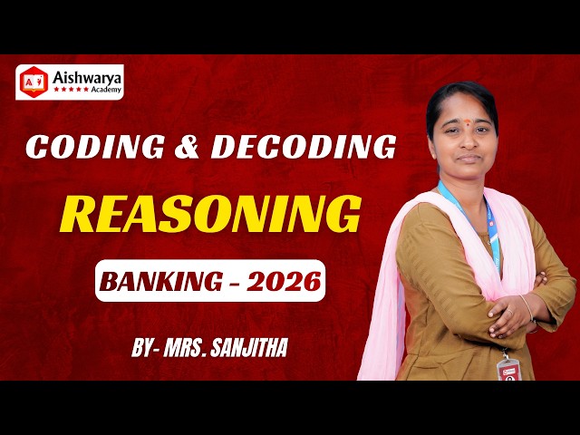 🧩 Coding & Decoding | Reasoning | Banking Exams | Aishwarya Academy