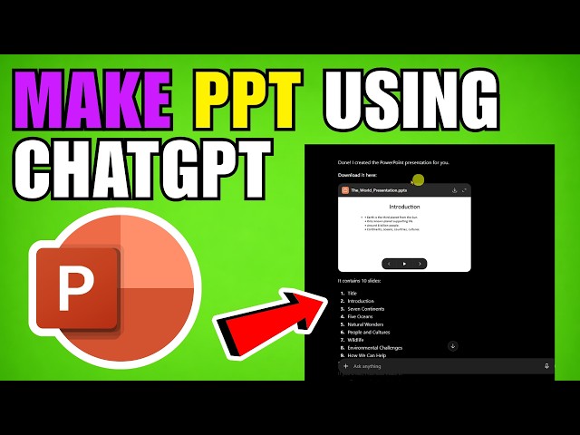 How To Make A PowerPoint Presentation Using ChatGPT In PowerPoint (2026) (Beginners Guide)