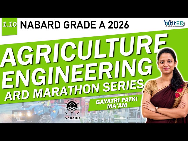 AGRICULTURAL ENGINEERING | NABARD ARD MARATHOM SERIES |
