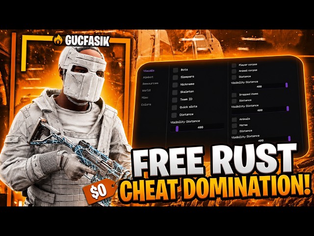 SOLO CHEATER DOMINATED with the BEST FREE CHEAT | FREE RUST CHEATS