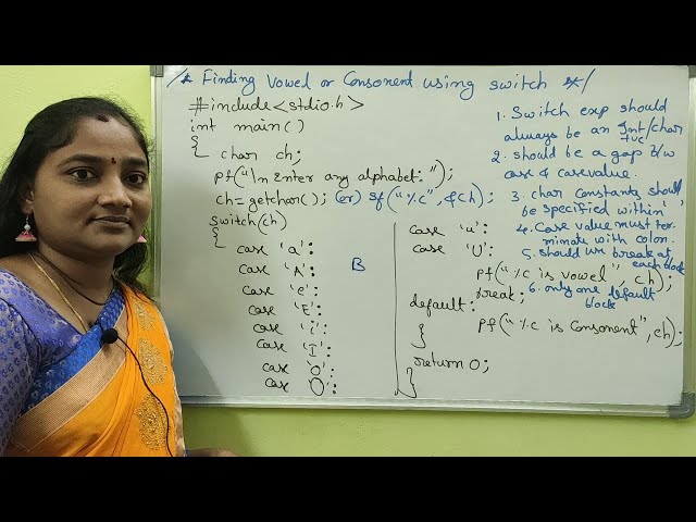 C Language || Class-54 || Switch Statement in C || Explained in Telugu and English || Telugu Scit...