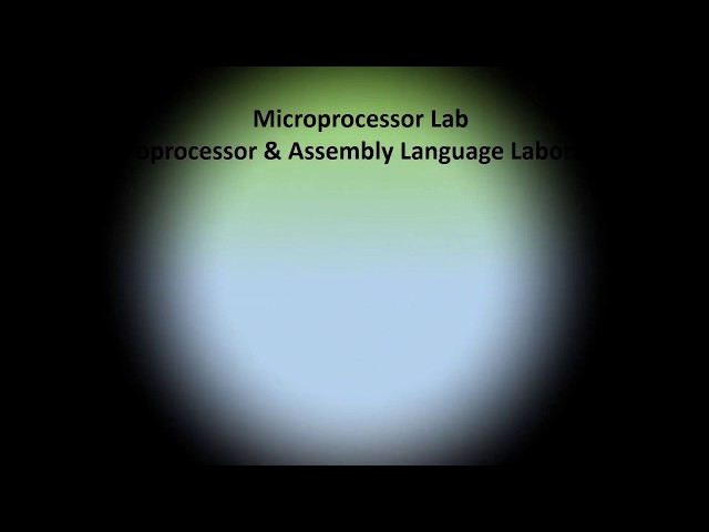 Lab Experiment  Microprocessor & Assembly Language