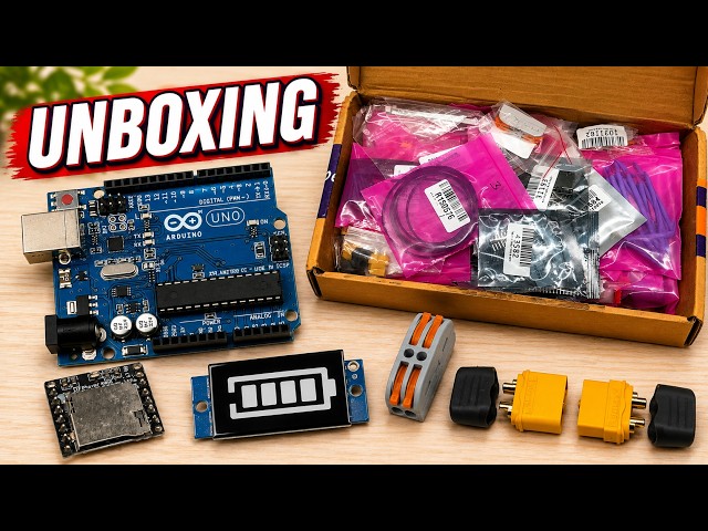 Unboxing Electronics Components And Parts for DIY Projects