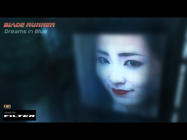 Blade Runner | DREAMS IN BLUE | Pure non-AI 4K Cinematic AMBIENCE for study & relaxation - 6 Hours