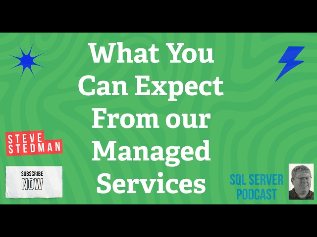 What you can expect from our Managed Services