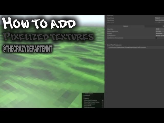How to pixelize textures in Unity!