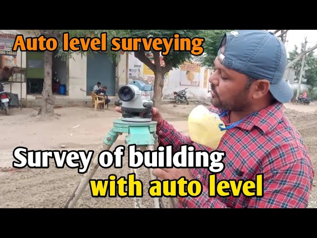 auto level surveying | building survey | survey of building with auto level | civil field engineer