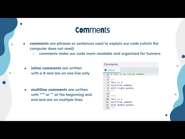Python Turtle Concepts - Comments