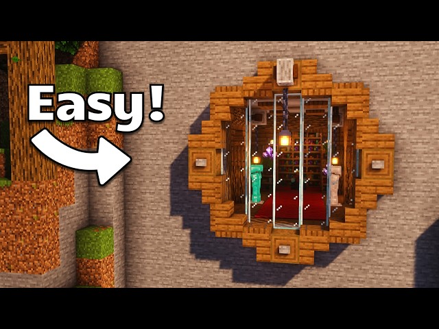 Minecraft: How to build a Cliffside House! | Tutorial 🏡