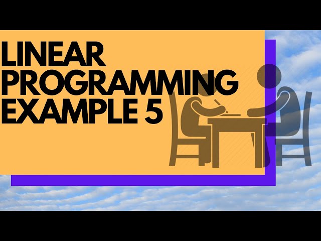 How to Solve Linear Programming Add Maths Long Question SPM Example 5