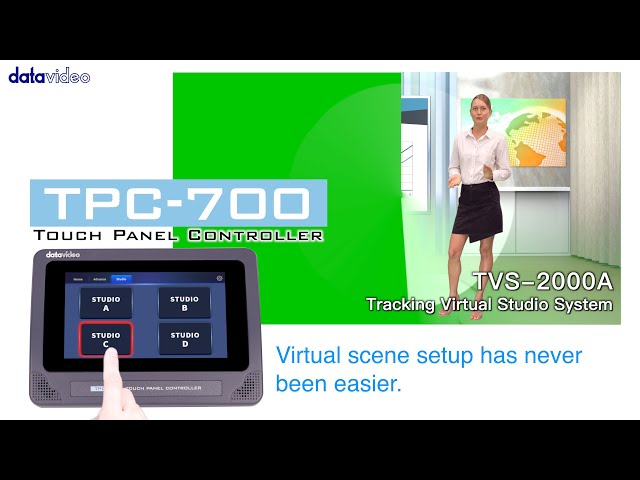 Easy Access of Virtual Studio Setting for TVS-2000A by using the TPC-700 Touch Panel Controller