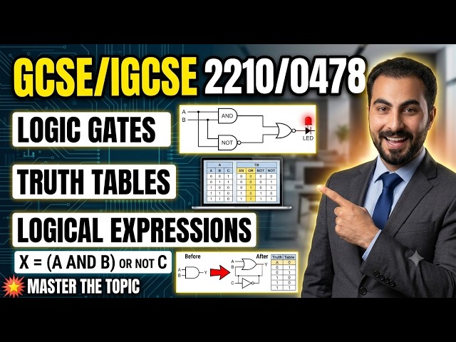 Logic Gates, Truth Tables & Designing Logical Expressions | GCSE/IGCSE Computer Science 2210/0478