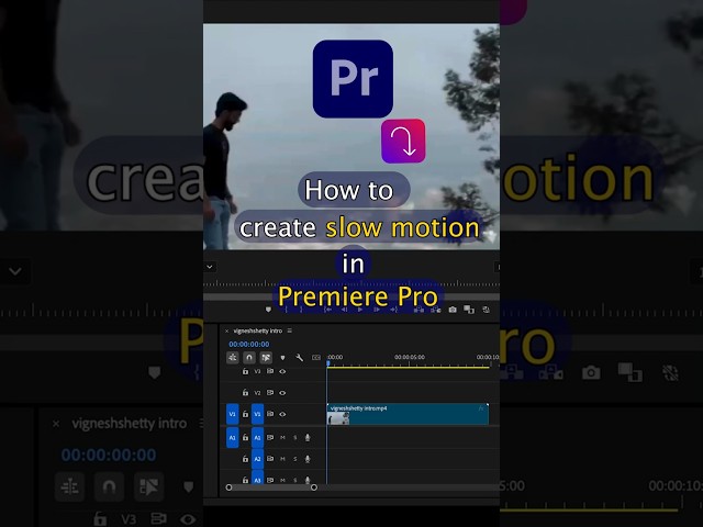 How to Create Super Slow Motion Effect in Adobe Premiere Pro #premierepro #slowmotion #editing