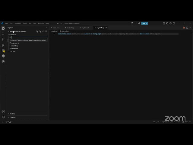 Computer Graphic end to end Live Coding
