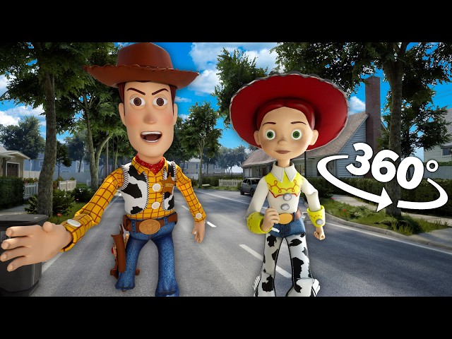 360°- ¡PERSONAJES DE TOY STORY 5 TRAS DE TI! | VR 8K