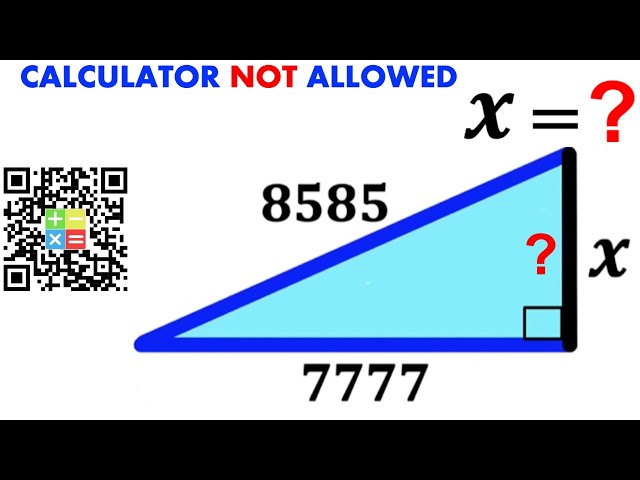Can you find X value? | (Calculators Not Allowed) | #math #maths | #geometry
