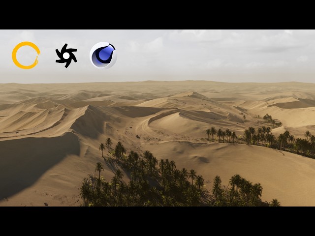 How I Made This Desert Dunes Landscape in GAEA & Cinema 4D