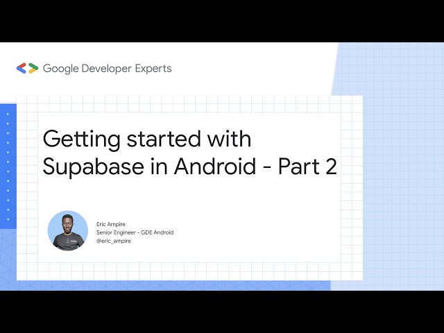 2. Connecting a Supabase project with Android Studio