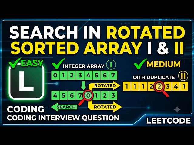 Search in Rotated Sorted Array  I & II