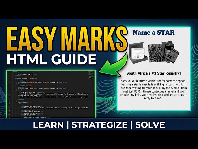 Grade 12 CAT Nov 2024 P1: Web Design & HTML Walkthrough